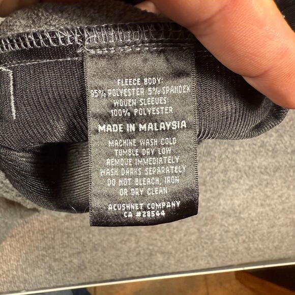 FootJoy Full Zip Golf Jacket Men's XL Gray/Black Zip-Off Sleeves Activewear READ - Picture 10 of 14